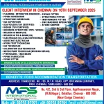 Qatar Oil & Gas Recruitment – Chennai